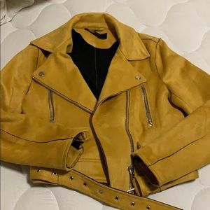 ZARA motor suede jacket